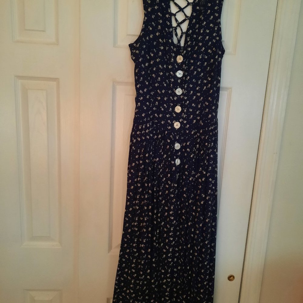 Sleeveless sundress with strappy back